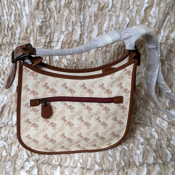 Coach brown and beige handbag - Picture 1 of 2